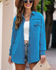 Button Front Shacket with Pockets - Online Only - My Pampered Life Seattle