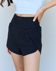 Ninexis Stay Active High Waistband Active Shorts in Black - Online Only