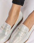 Forever Link Rhinestone Point Toe Loafers