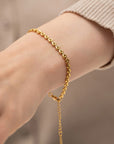 Heart Chain Lobster Clasp Bracelet - Online Only