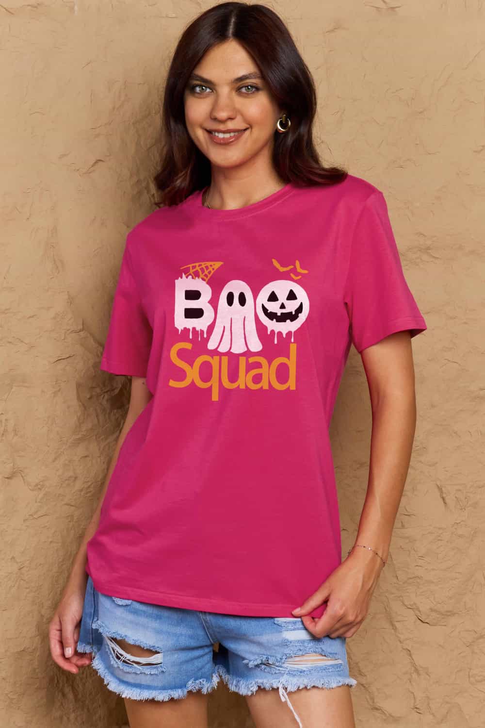 Simply Love BOO SQUAD Graphic Cotton Tee - Online Only