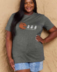 Simply Love Jack-O'-Lantern Graphic Cotton Tee - Online Only
