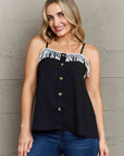 Ninexis It's About Time Lace Detail Loose Cami Top