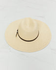 Fame Boho Summer Straw Fedora Hat - Online Only