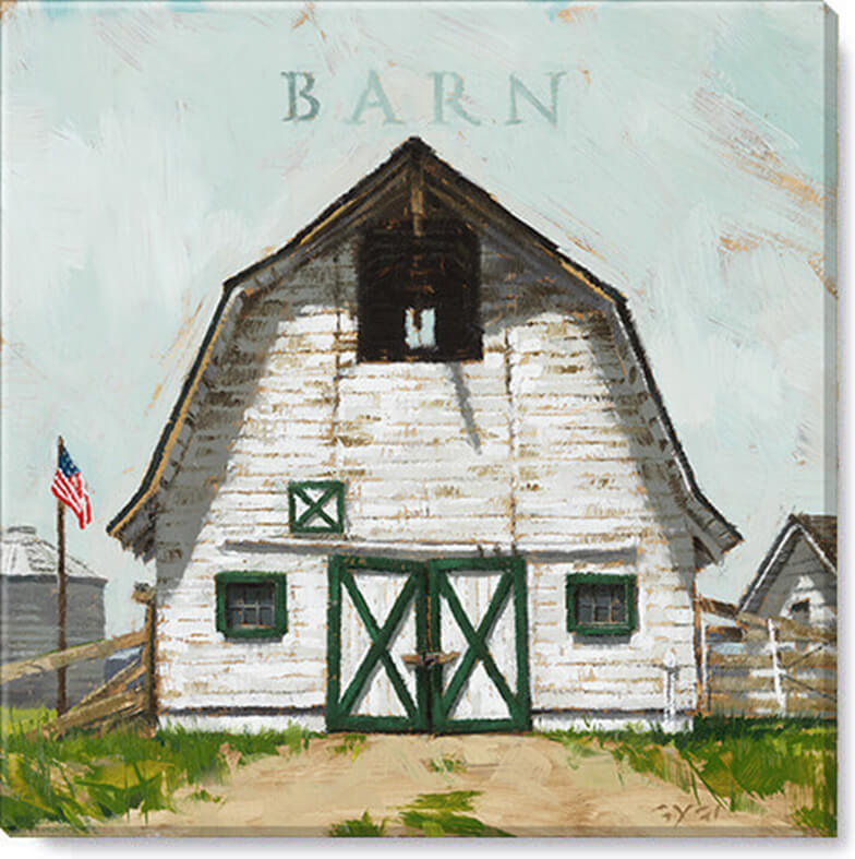 Darren Gygi White Barn Wall Art 36x36 - Online Only