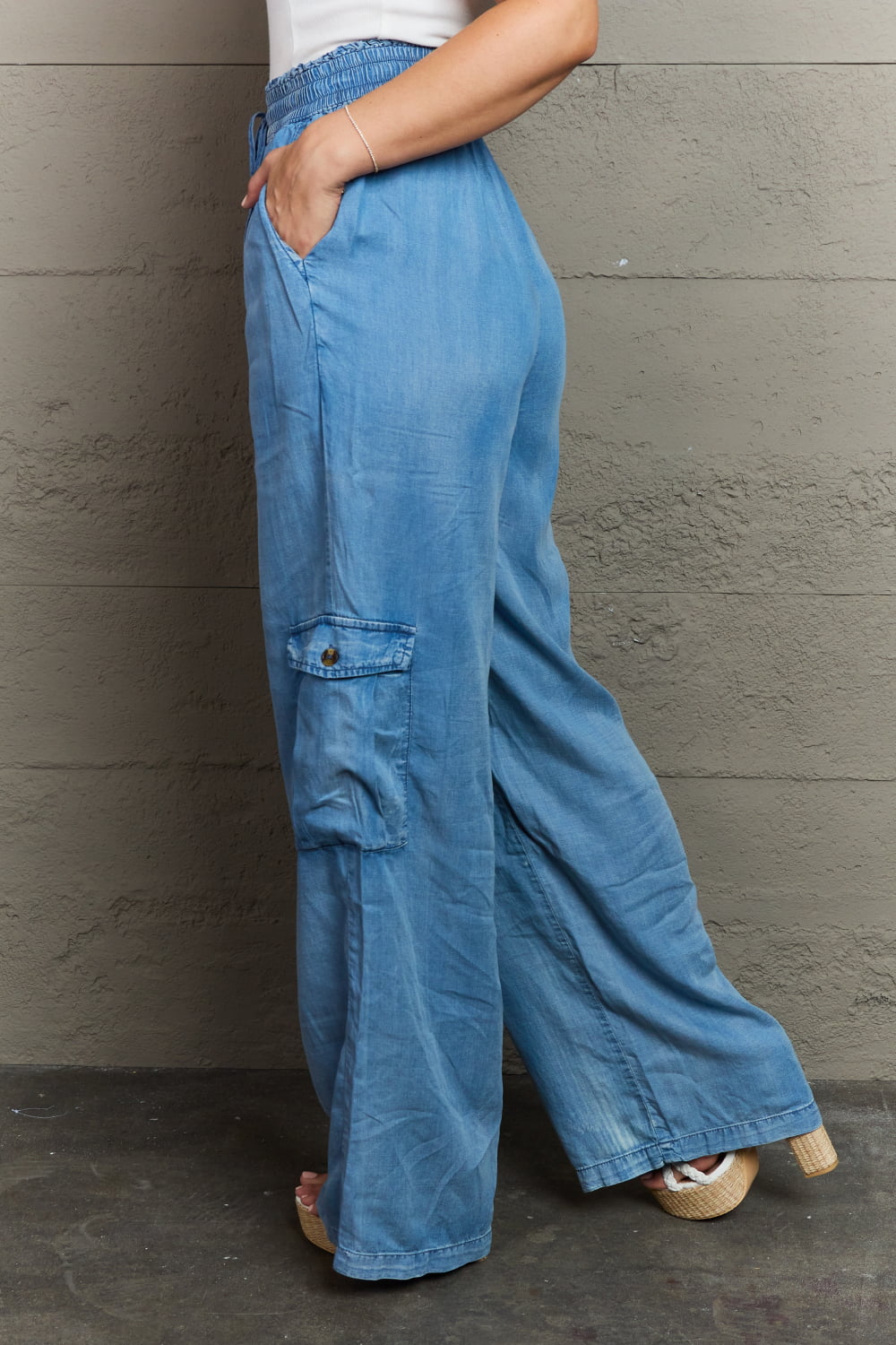 GeeGee Out Of Site Denim Cargo Pants - Online Only