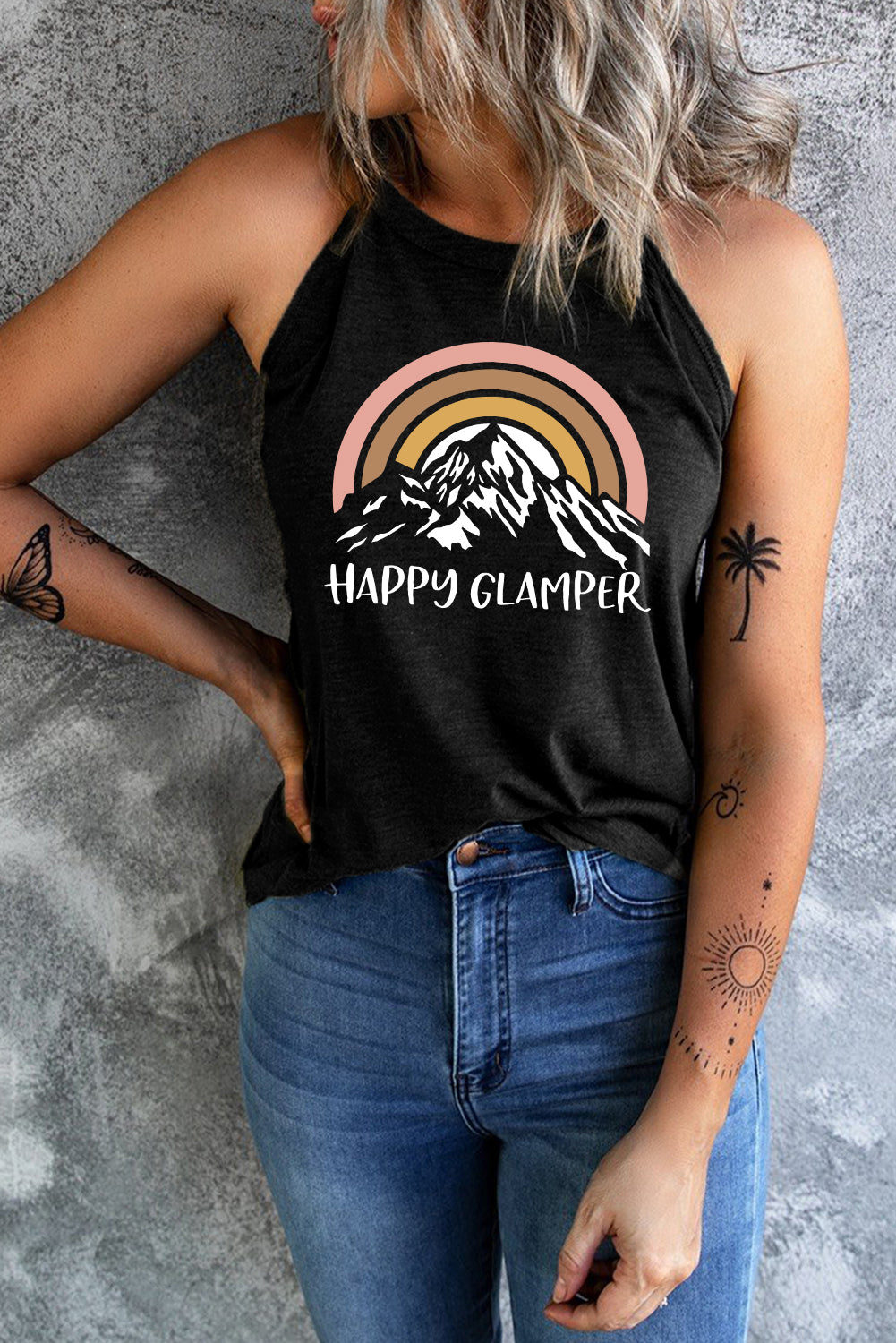Happy Glamper Graphic Tank - Online Only