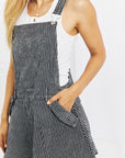 White Birch To The Park Overall Dress in Black - Online Only
