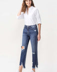 Lovervet Jackie High Rise Crop Straight Leg Jeans - Online Only