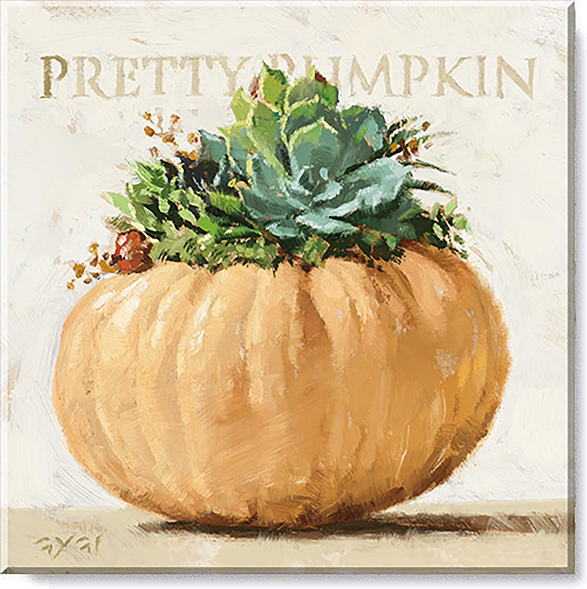 Darren Gygi Pretty Pumpkin Wall Art 36x36 - Online Only