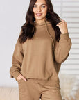 RISEN Drawstring Drop Shoulder Long Sleeve Hoodie