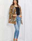 Melody Wild Muse Animal Print Kimono in Camel - Online Only