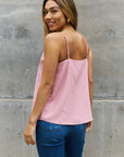 Sweet Lovely By Jen Scalloped Cami in Rosewood - Online Only