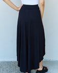 Ninexis First Choice High Waisted Flare Maxi Skirt in Black - Online Only