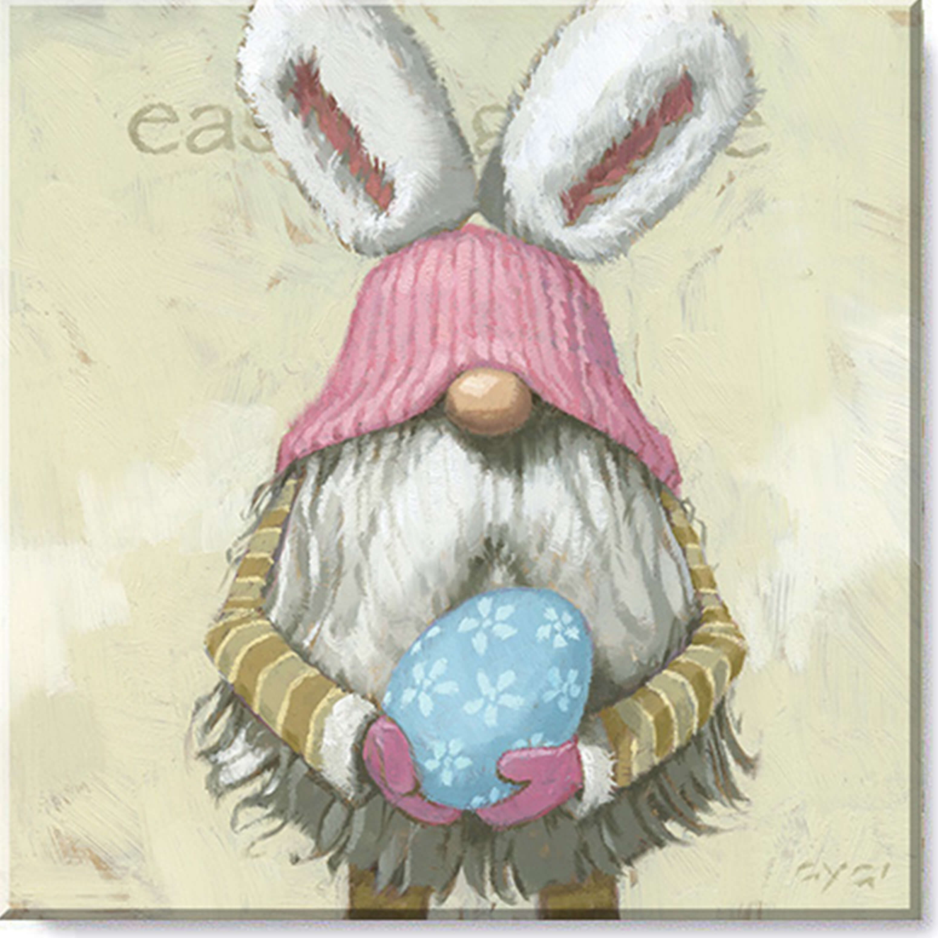 Darren Gygi Easter Gnome Wall Art 36x36 - Online Only