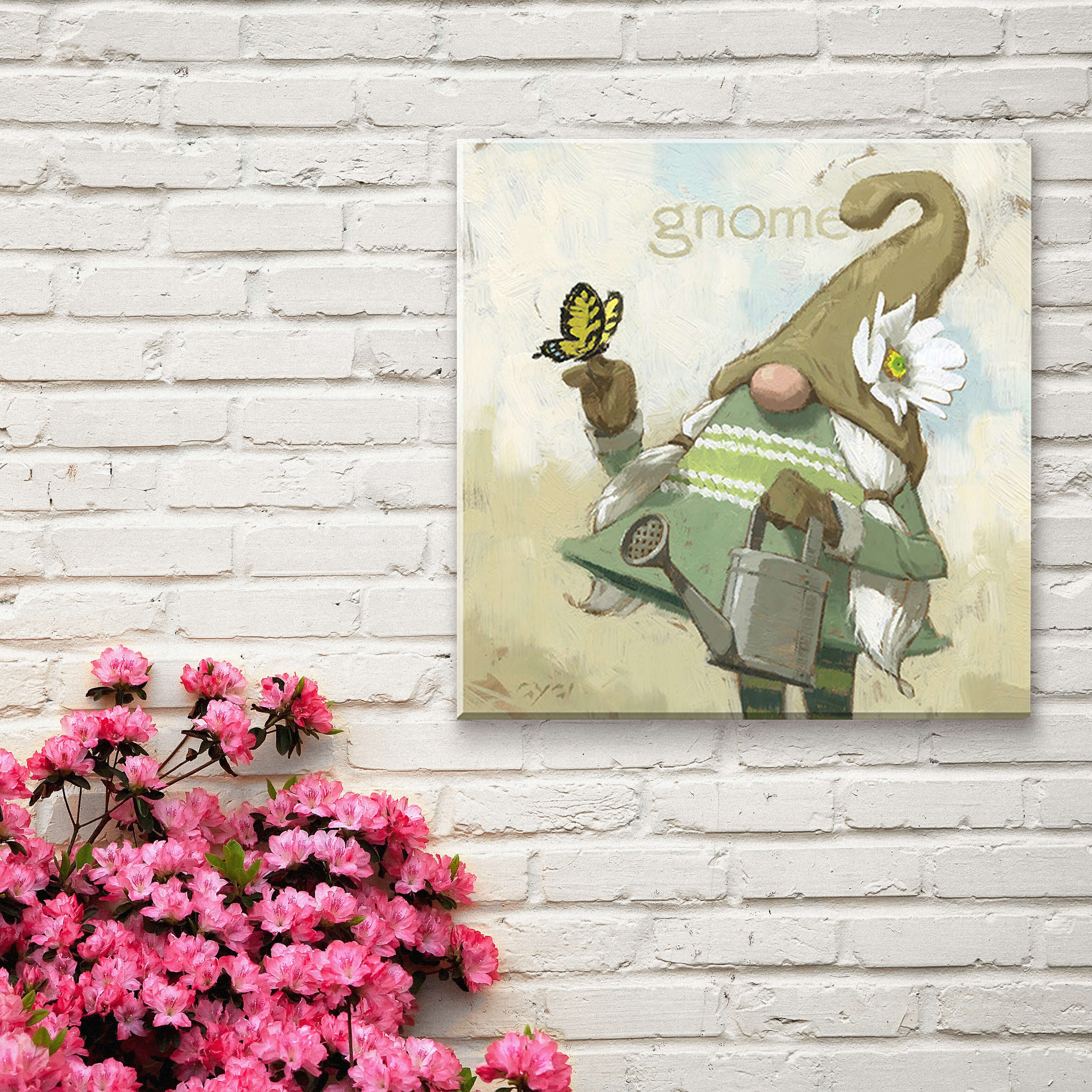Darren Gygi Garden Gnome Wall Art 36x36 - Online Only
