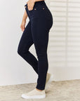 Judy Blue Full Size Garment Dyed Tummy Control Skinny Jeans