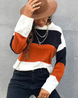 Longing For Fall Color Block Sweater - Online Only