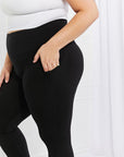 Leggings Depot Full Size Strengthen and Lengthen Reflective Dot Active Leggings