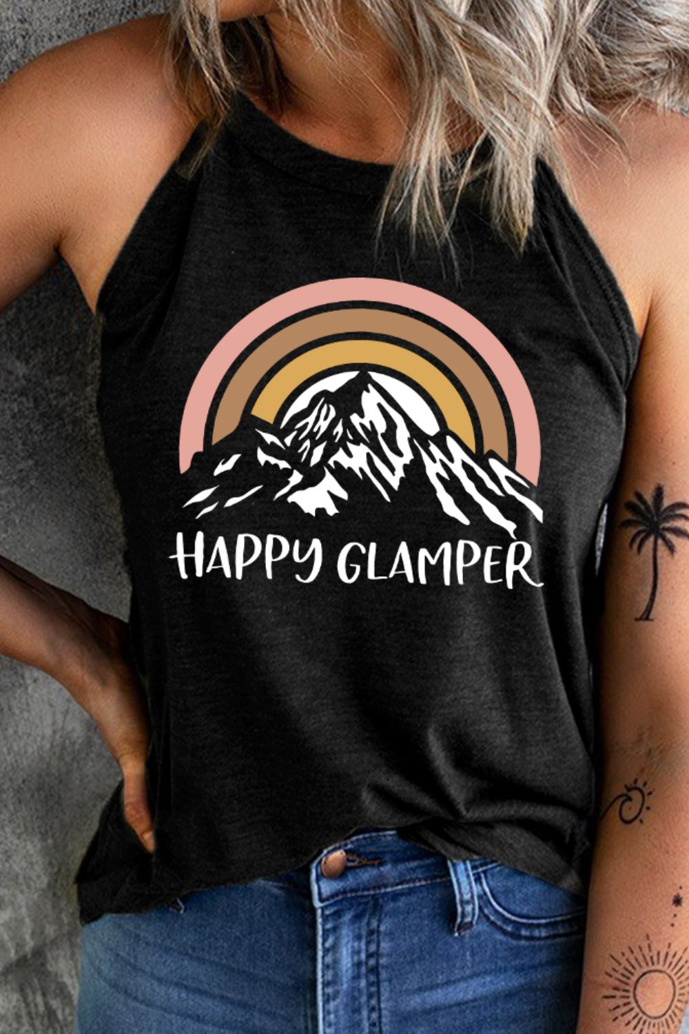 Happy Glamper Graphic Tank - Online Only