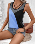 Color Block Tank Top - Online Only
