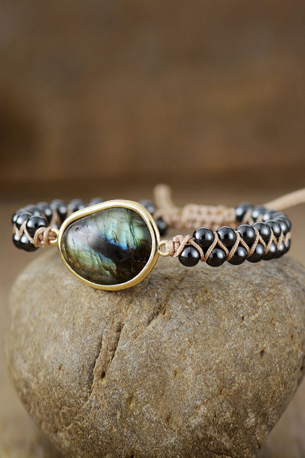 Natural Stone Beaded Bracelet - Online Only