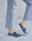 Forever Link Plaid Plush Flat Sneakers