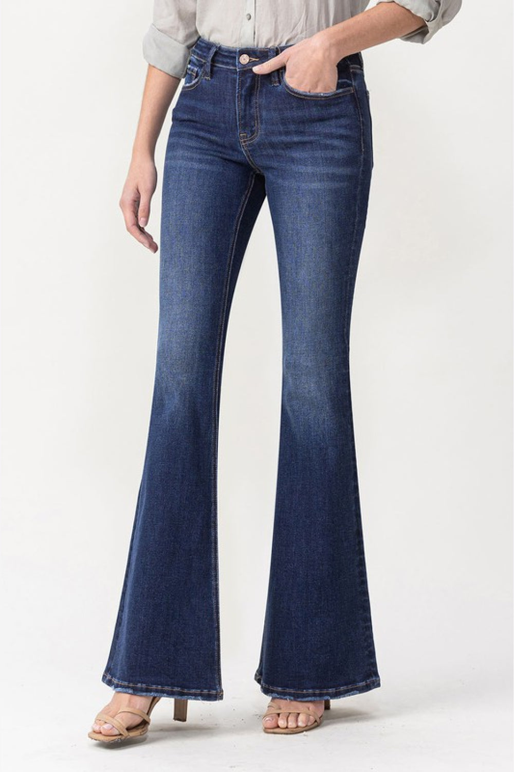 Lovervet Joanna Midrise Flare Jeans - Online Only