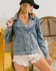 BiBi Button Up Long Sleeve Denim Jacket