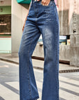 Buttoned Loose Fit Jeans with Pockets - Online Only - My Pampered Life Seattle