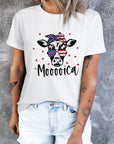 Cow 'Merica Round Neck Tee - Online Only