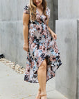 Heimish Give Me Roses Full Size Floral Maxi Wrap Dress - Online Only