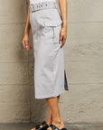 HYFVE Professional Poise Buckled Midi Skirt