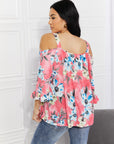 Sew In Love Fresh Take  Floral Cold-Shoulder Top - Online Only