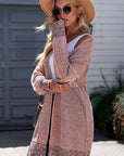 Heathered Open Front Longline Cardigan - Online Only