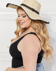 Justin Taylor Bring Me Back Sun Straw Hat in Ivory - Online Only