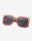 Inlaid Rhinestone Polycarbonate Sunglasses