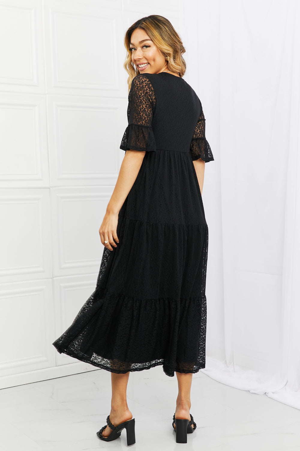 P &amp; Rose Lovely Lace Tiered Dress - Online Only
