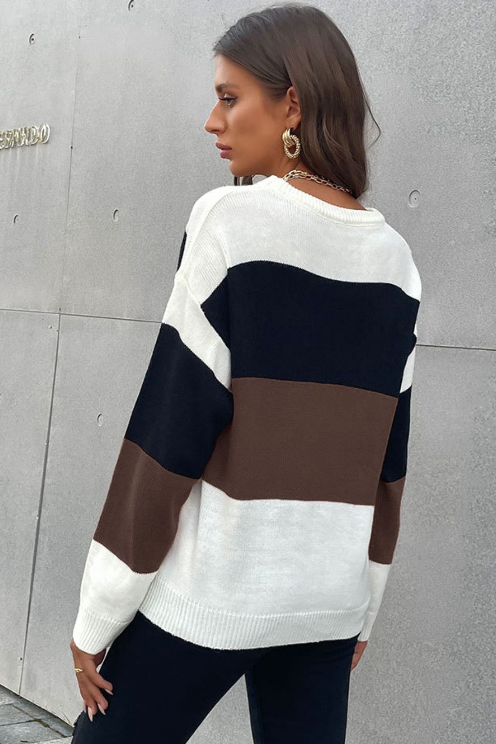 Longing For Fall Color Block Sweater - Online Only