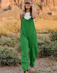 Double Take Full Size Sleeveless V-Neck Pocketed Jumpsuit