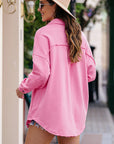 Button Front Shacket with Pockets - Online Only - My Pampered Life Seattle