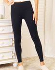 Double Take Wide Waistband Sports Leggings