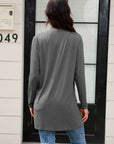 Basic Bae Full Size Open Front Long Sleeve Cardigan with Pockets