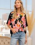 Sew In Love Full Size Floral Round Neck Short Sleeve T-Shirt