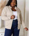 Heimish Full Size Zip-Up Jacket with Pockets