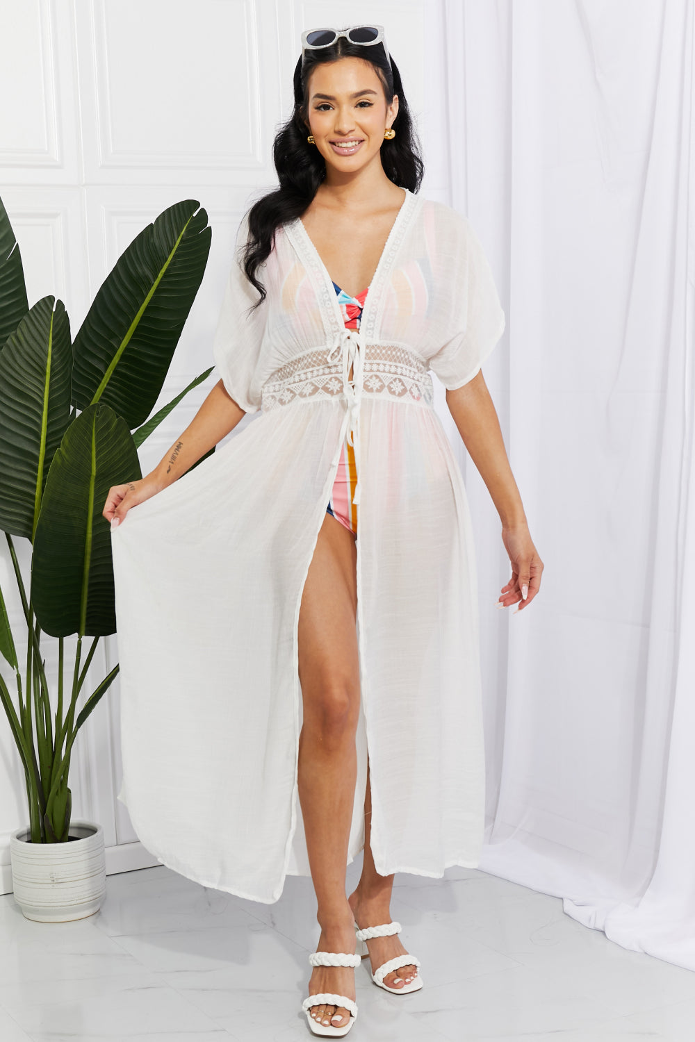 Marina West Swim Sun Goddess Tied Maxi Cover-Up - Online Only