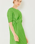 Marina West Swim Pleated Dolman Sleeve Dress