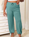 Basic Bae Full Size Soft Rayon Drawstring Waist Pants with Pockets