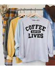Coffee saves lives long sleeve tee