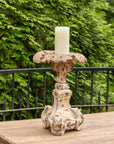 Old World Cast Relic Candle Holder - Online Only